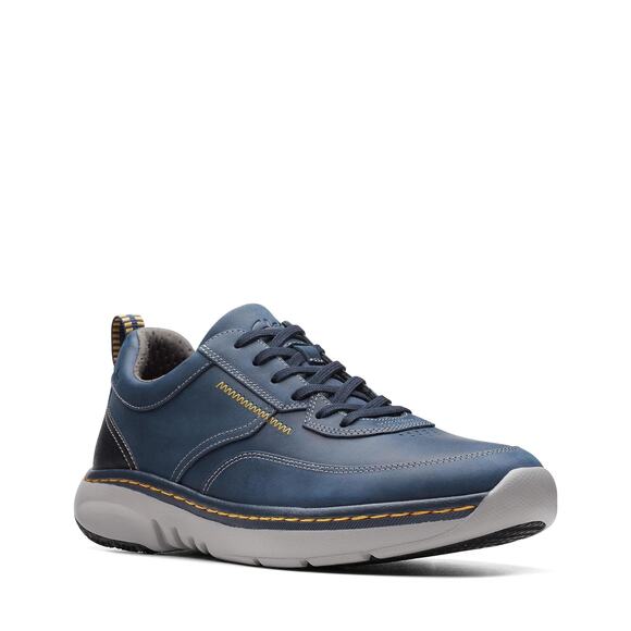NWT Clarks Men’s Clarkspro Lace Navy Leather Shoes Size 12 Wide